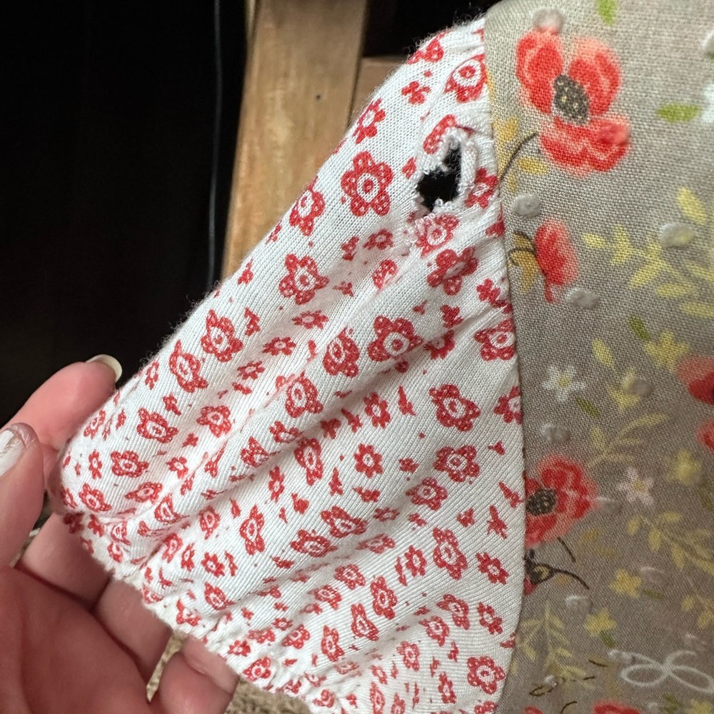 Anthropologie Ric Rac crossover pattern top Large - Picture 2 of 6